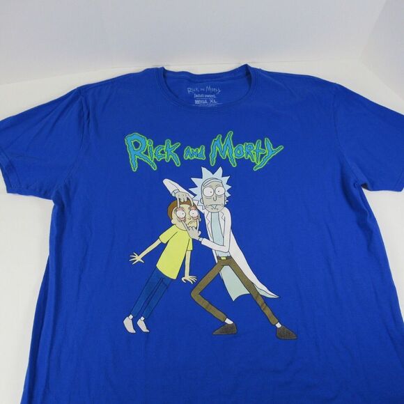 Ripple Junction Other - Rick And Morty Shirt Blue Adult Swim Ripple Junction‎ Cartoon Network Size XL